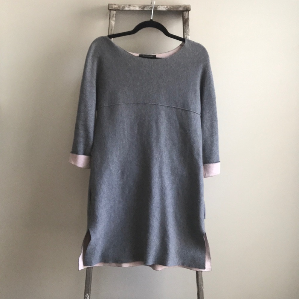 Grey tunic sweater